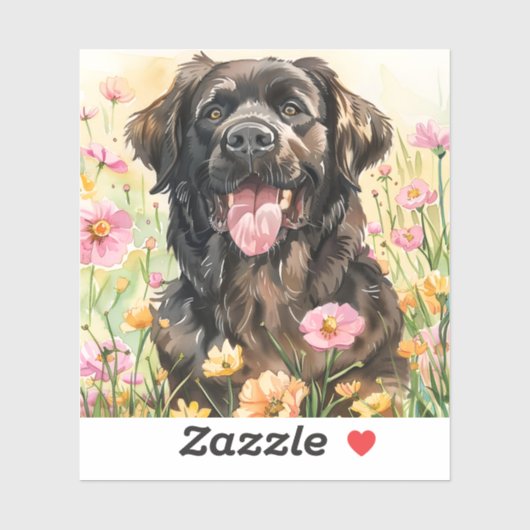 Newfoundland Watercolor Sticker (Vel)