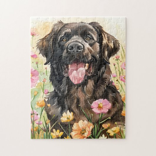 Newfoundland-waterverfpuzzel Legpuzzel (Verticaal)