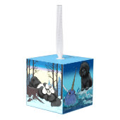 Newfoundland Winter Wonderland Decoratie (Achter hoekig)