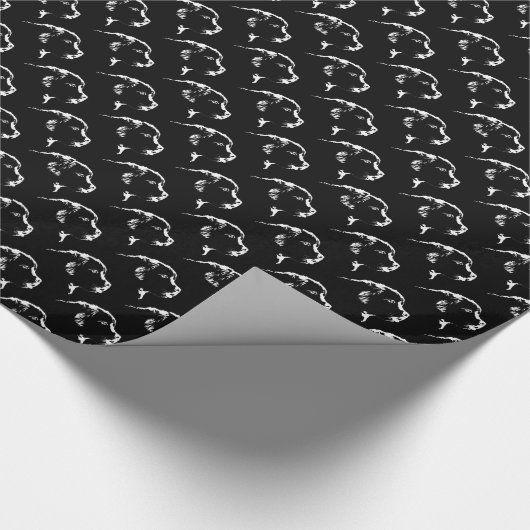 Newfoundland Wrapping Paper Newfoundland Pup Paper Cadeaupapier (Hoek)