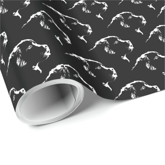 Newfoundland Wrapping Paper Newfoundland Pup Paper Cadeaupapier (Rol Hoek)