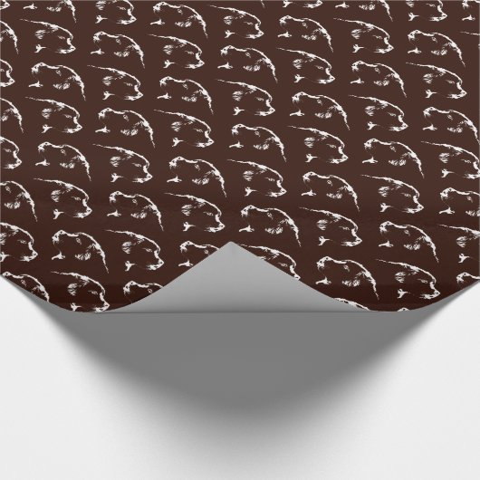 Newfoundland Wrapping Paper Newfoundland Pup Paper Cadeaupapier (Hoek)