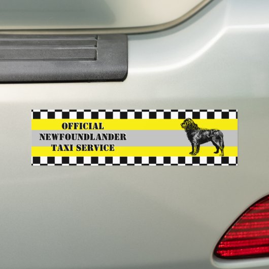 Newfoundlander Bumpersticker (Op auto)