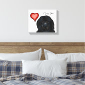 Newfoundlander     canvas afdruk (Insitu (Slaapkamer))