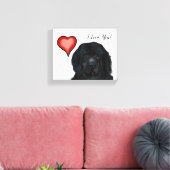 Newfoundlander     canvas afdruk (Insitu (Woonkamer))