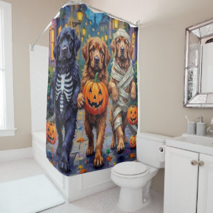 Newfoundlander Halloween Kostuums voor Trick-or-Tr Douchegordijn