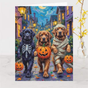 Newfoundlander Halloween Kostuums voor Trick-or-Tr Kaart