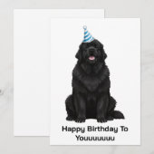Newfoundlander: Happy Birthday voor Youuuu Kaart (Voorkant / Achterkant)