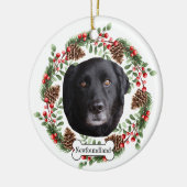 Newfoundlander hond Gepersonaliseerd Ornament voor (Links)