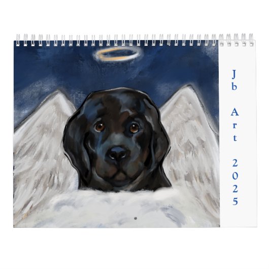 NEWFOUNDLANDER HOND KALENDER (Achterkant)
