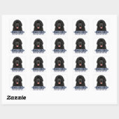🐾 Newfoundlander Hond Liefhebber Cadeau🐾 Vierkante Sticker (Vel)