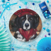 Newfoundlander hond papieren bordje (Feest)