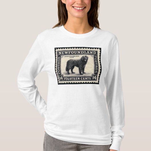 Newfoundlander-hondenkado's T-shirt (Voorkant)