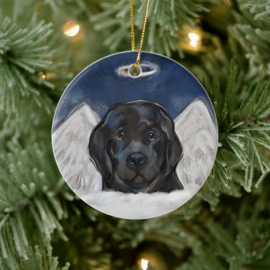 Newfoundlander Keramisch Ornament (Boom)
