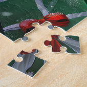 Newfoundlander Kerst Festief Legpuzzel (Zijkant)