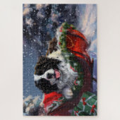 Newfoundlander Kerst Festief Legpuzzel (Verticaal)