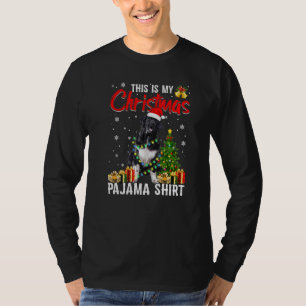 Newfoundlander Kerstlichtjes Puppytje Hond T-shirt