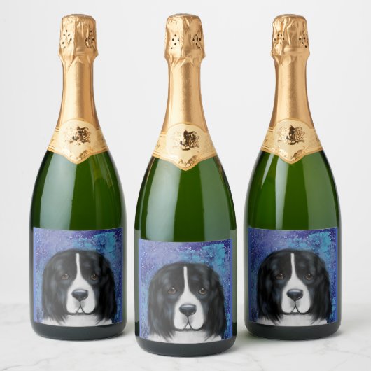 Newfoundlander Sparkling Wijnetiket (Flessen)
