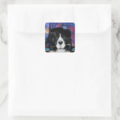 Newfoundlander Vierkante Sticker (Tas)