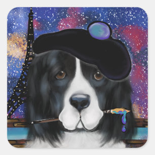 Newfoundlander Vierkante Sticker