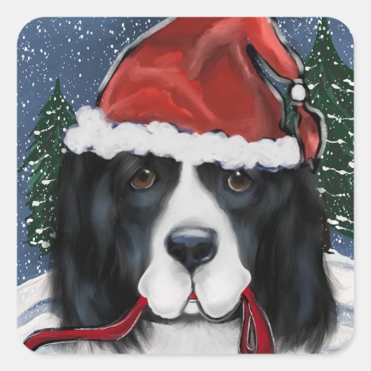 Newfoundlander Vierkante Sticker (Voorkant)