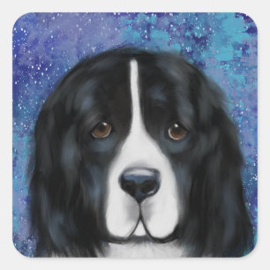 Newfoundlander Vierkante Sticker