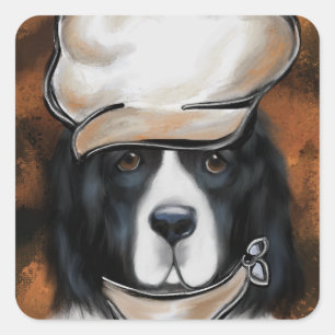 Newfoundlander Vierkante Sticker