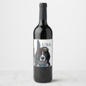 NEWFOUNDLANDER  WIJN ETIKET (Voorkant)