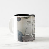 Newfoundlanders in het kort tweekleurige koffiemok (Voorkant links)