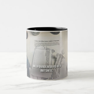 Newfoundlanders in het kort tweekleurige koffiemok