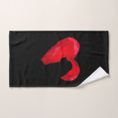 Newfoundlandhart |cadeau voor Valentijnsdag silhou Handdoek (Handdoek)