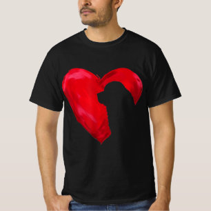 Newfoundlandhart cadeau voor Valentijnsdagen T-shirt