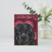 Newfoundlandhond   briefkaart (Staand voorkant)