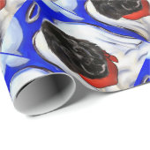 Newfoundlandhond Cadeaupapier (Rol Hoek)