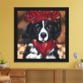 Newfoundlandhond canvas afdruk (Insitu (Woonkamer))