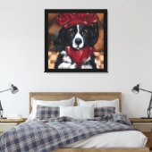 Newfoundlandhond canvas afdruk (Insitu (Slaapkamer))
