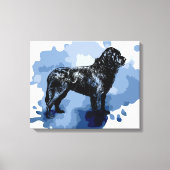 Newfoundlandhond Canvas Afdruk (Voorkant)