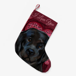 Newfoundlandhond   kleine kerstsok