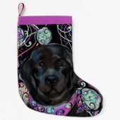 Newfoundlandhond   kleine kerstsok (Voorkant)