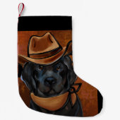 Newfoundlandhond   kleine kerstsok (Voorkant)