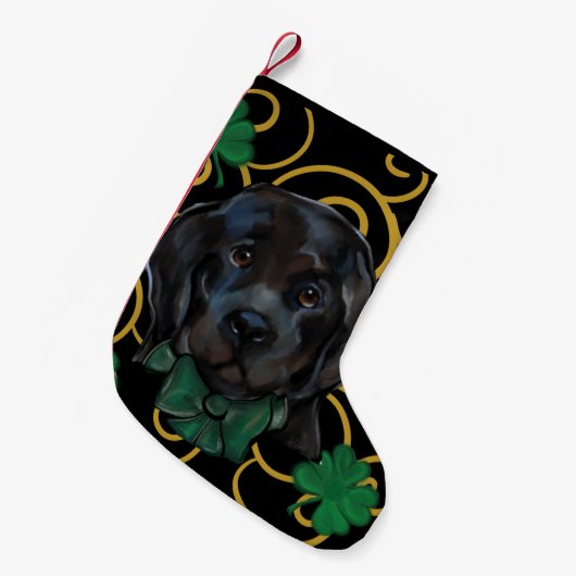 Newfoundlandhond   kleine kerstsok (Voorkant (Hangend))