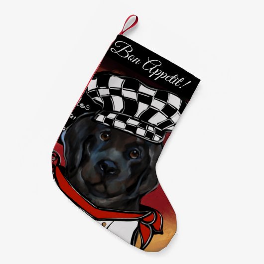 Newfoundlandhond   kleine kerstsok (Voorkant (Hangend))