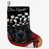 Newfoundlandhond   kleine kerstsok (Voorkant)
