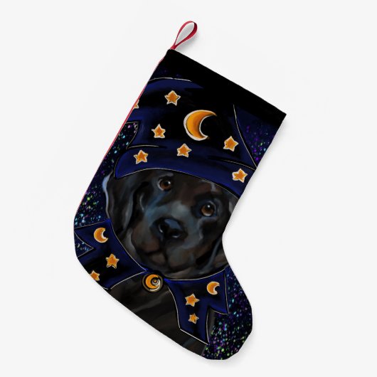 Newfoundlandhond   kleine kerstsok (Voorkant (Hangend))