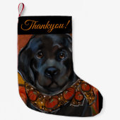 Newfoundlandhond   kleine kerstsok (Voorkant)