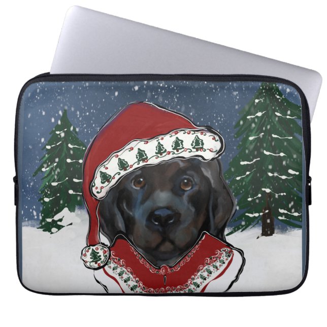 Newfoundlandhond   laptop sleeve (Voorkant)
