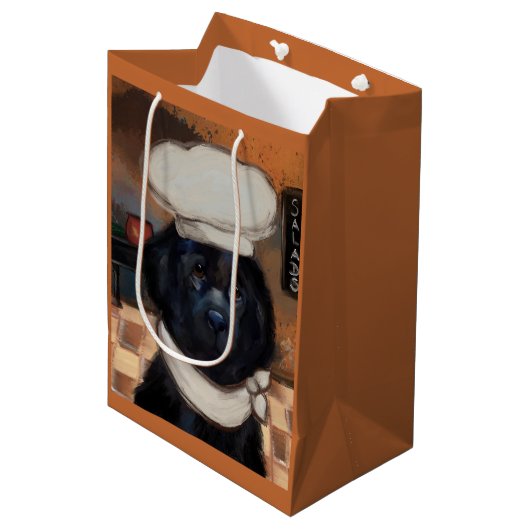 Newfoundlandhond Medium Cadeauzakje (Voorkant Gekanteld)