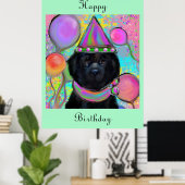 Newfoundlandhond     poster (Thuiskantoor)