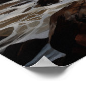 Newfoundlandhond Poster (Hoek)