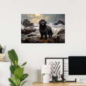 Newfoundlandhond Poster (Thuiskantoor)